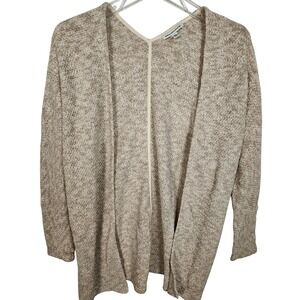 American Eagle Outfitters Open Front Knit Cardigan Sweater Beige Small